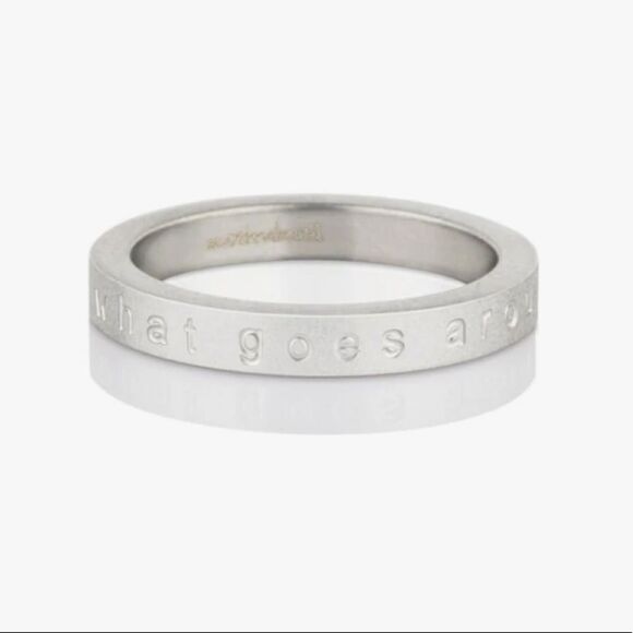 NWT MantraBand What Goes Around, Comes Around Matte Ring / Necklace - Size 6 - Picture 1 of 6